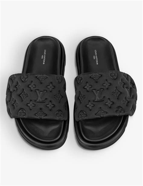 lv slides for ladies|louis vuitton denim slides.